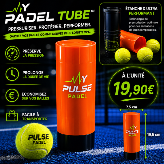 ➡️ My Padel Tube™ – Pressuriseur Premium pour Balles de Padel