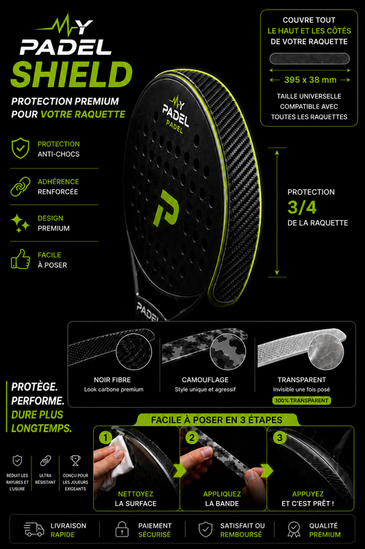➡️  My Padel Shield™ – Protection Premium pour Raquette de Padel